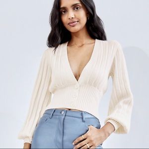 Wilfred Plunge Front Cardigan size Medium